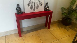 Mueble de entrada rojo 120x75cm