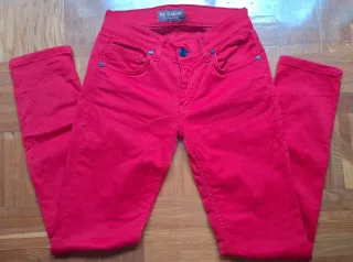 Calças slim El Ganso vermelhas