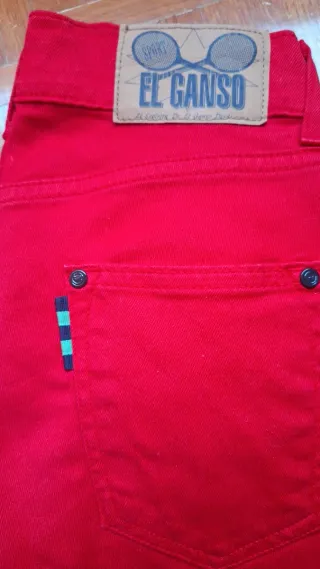 Calças slim El Ganso vermelhas