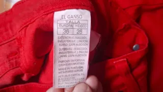 Calças slim El Ganso vermelhas