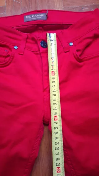 Calças slim El Ganso vermelhas