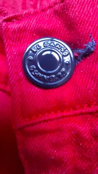 Calças slim El Ganso vermelhas