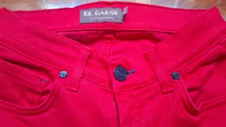 Calças slim El Ganso vermelhas