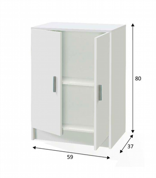 Mueble Bajo Multiusos 2 Puertas, Armario Auxiliar