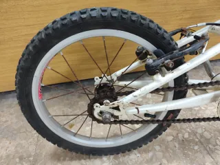 Bicicleta Infantil Monty Azul y Blanca