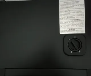 Estufa a gas llama azul con válvula de seguridad