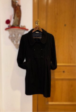 Abrigo Miu Miu Vintage Negro