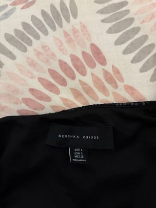 Top fiesta lentejuelas negro