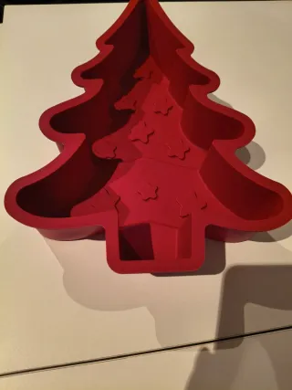 Molde Silicona Rojo Santa Claus