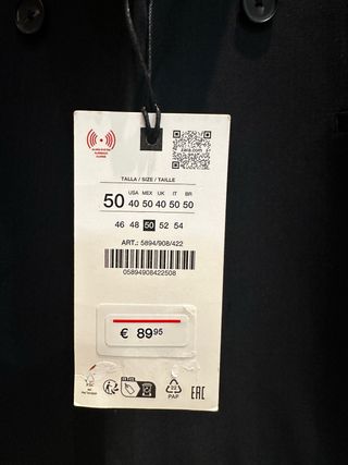 Americana Cruzada Zara Talla M Sin estrenar