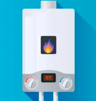 Calentador de gas butano y gas natural
