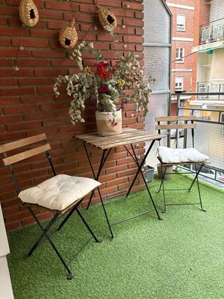 Conjunto mesa, sillas y sofa exterior + Cojines!