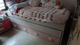 Cama nido con cajones madera