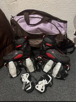Patines en línea talla 39 + protecciones