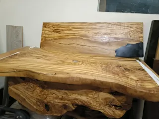 Encimera de olivo artesanal