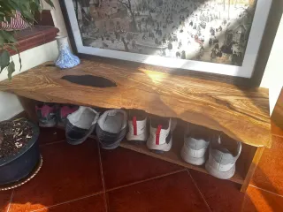 Encimera de olivo artesanal