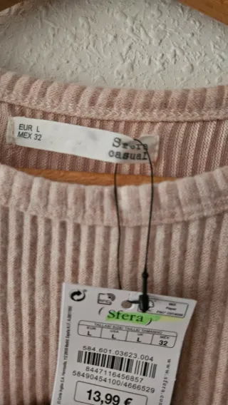 Jersey Sfera Rosa Talla L Nuevo Con etiqueta