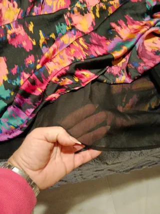 Vestido señora estampado multicolor