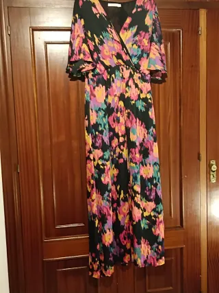 Vestido señora estampado multicolor