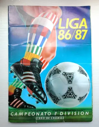 Álbum Cromos Liga 86/87 Casi Completo