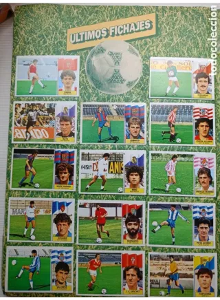 Álbum Cromos Liga 86/87 Casi Completo
