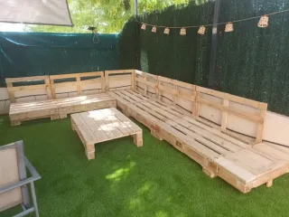 Sofá Palets Exterior/Interior Madera