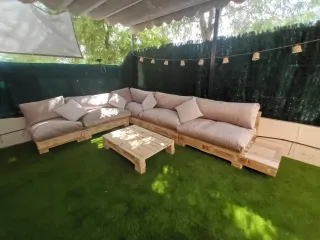 Sofá Palets Exterior/Interior Madera