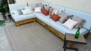 Sofá Palets Exterior/Interior Madera
