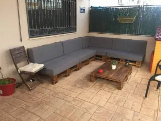 Sofá Palets Exterior/Interior Madera