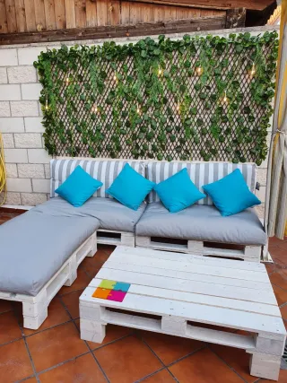 Sofá Palets Exterior/Interior Madera