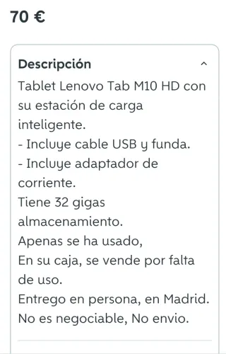 Tablet Lenovo M10 HD