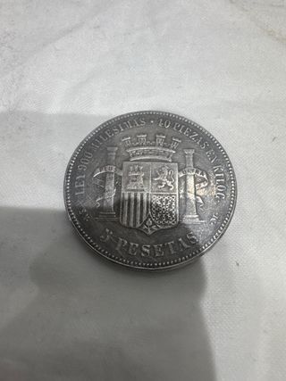 5 pesetas de españa!! De plata
