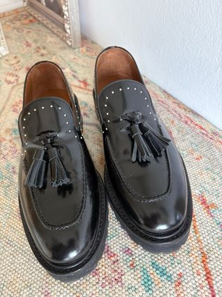 Mocasines charol piel talla 39