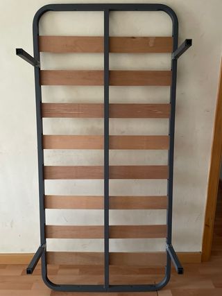 Somier metálico con lamas de madera