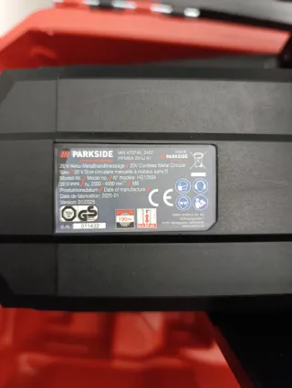 Sierra Circular Parkside 20V (Sin Batería)