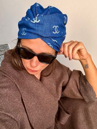 Turbante Chanel fatto a mano