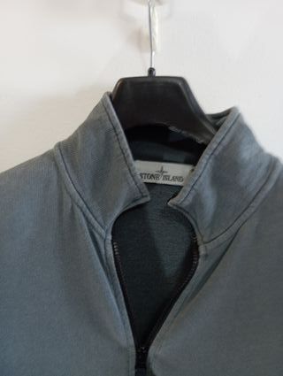 Felpa Stone Island Grigia Zip Uomo