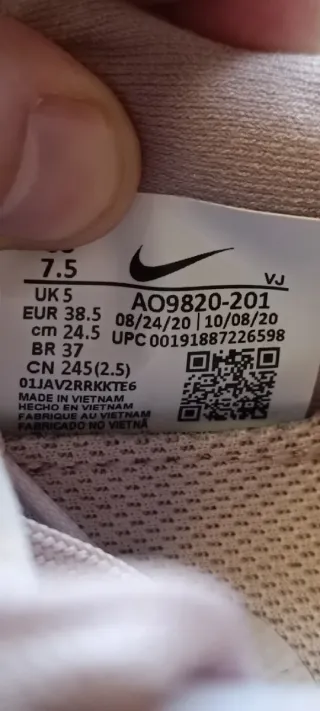 Zapatillas Nike Odyssey React Mujer Rosa Pálido