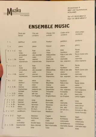 Partituras Bolling, Holst-Planetas, Anderson