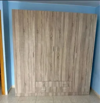 Armario de madera 6 puertas y cajones