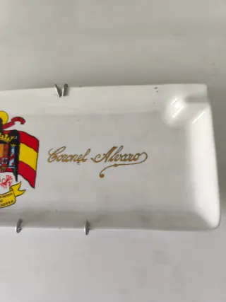 Cenicero Cerámica Escudo España Antiguo