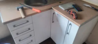 cocina y fregadero ideal para  espacios pequeños