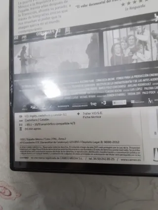 DVD La Maleta Mexicana - Documental Guerra Civil