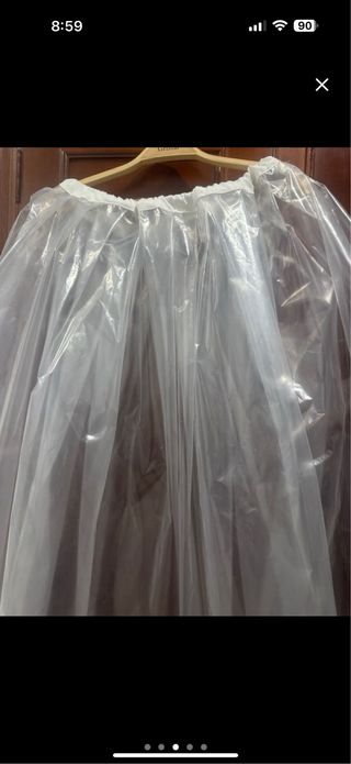 Falda de fallera cubre falda chubasquero