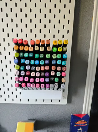 Soporte Rotuladores SKADIS IKEA Blanco