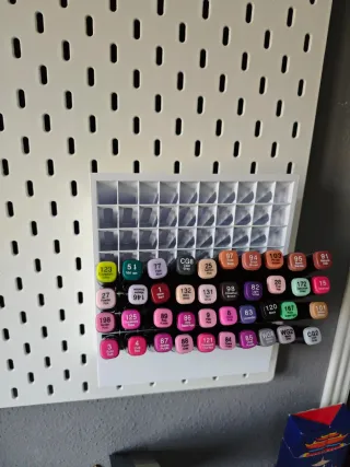 Soporte Rotuladores SKADIS IKEA Blanco