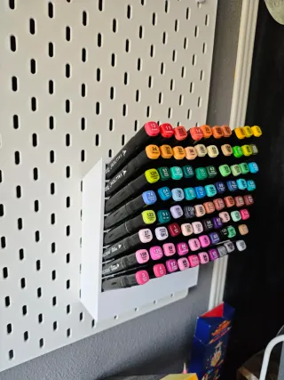 Soporte Rotuladores SKADIS IKEA Blanco