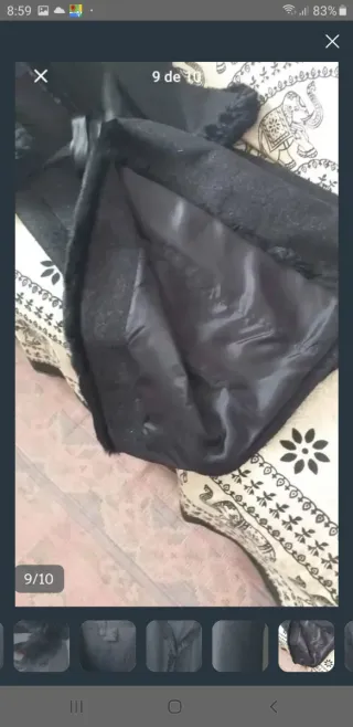 Elegante abrigo largo Zara negro