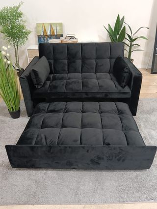 Sofá Cama Matrimonio Negro