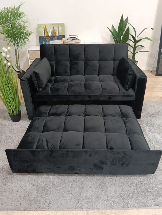 Sofá Cama Matrimonio Negro